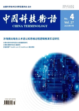 中国科技术语杂志